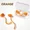 Orange, variant on Waterproof Swim Ear Plugs with Anti-Lost Lanyard, Reusable Silicone Earplugs for Swimming, Shower, Surfing, Ear Protection for Kids Adults