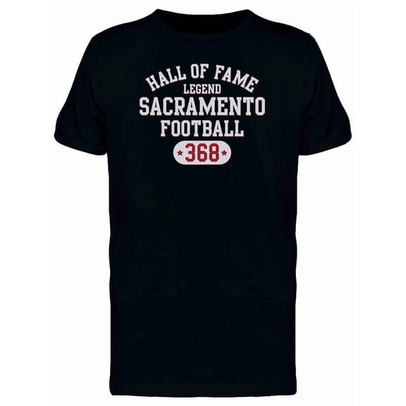 Athletic Football Sacramento Typography,  S, S T-Shirt Men -Image by Shutter, Male 3X-Large