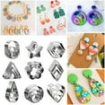 thumbnail image 3 of 27PC Polymer Clay Cutter Stainless Steel Geometry Hooks Petal Cake Cookie Pottery Tool Cutting Mould, 3 of 8
