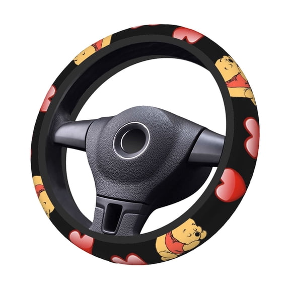 Win-Nie Steering Wheel Cover Elastic Stretch Breathable Vehicle Steering Wheel Protector Car Interior Accessories