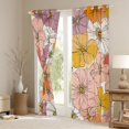 thumbnail image 3 of Manfei Female Flower Floral Black Out Curtains, Vintage Pink Blossoms Curtains Pack of 2 (42x63 Each), Western French Style Bedroom Curtains, Curtains and Drapes Decor, 3 of 6