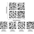 thumbnail image 2 of 4 Styles Camouflage Stencils Reusable Camouflage Templates Journal Tool, 2 of 7