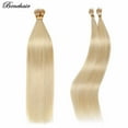 thumbnail image 3 of Benehair Human Hair Extensions Nano Ring I Tip Remy Hair Loop in Microlink Full Head Women Seamless Blonde 50g, 3 of 12