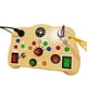 thumbnail image 1 of Vogacara Juguete LED de mano de obra exquisita para jugar y aprender con seguridad Los juguetes con interruptores de luz LED están ocupados Videojuegos portátiles amarillo, 1 of 6