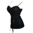 thumbnail image 2 of eVogues Sexy Plus size Floral Lace Corset Top Black, 2 of 4