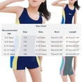 thumbnail image 3 of Mceream Girls Swimsuit One Piece Boyleg Bathing Suit Full Coverage Rash Guard Bathing Suit Teen Practice Swimwear with UPF 50+ Size 4-14, 3 of 6