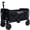 Black, variant on Expandable Dual-Layer Utility Wagon for Gardening, Shopping, Camping - 225lbs Capacity, Pink Steel Frame, Lightweight Foldable Cart with 360° Swivel Wheels