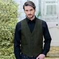 thumbnail image 6 of Mucros Weavers Adult Irish Tweed Vest – Green, Medium, 6 of 7