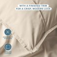 thumbnail image 6 of Bare Home Pillow Sham Set - Premium 1800 Collection - Double Brushed - Euro, Sand, 6 of 8