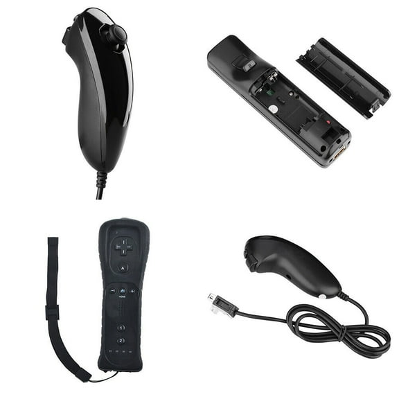 US Built in Motion Plus Remote Controller Nunchuck   Case For Nintendo Wii/Wii U