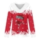 thumbnail image 3 of MHFRRA Camiseta Informal de Manga Larga para Festividades, Suave, Cómoda y de Uso Diario, Blusa Holgada para Celebraciones de Temporada y Un Atuendo Acogedor. Rojo, 3 of 3