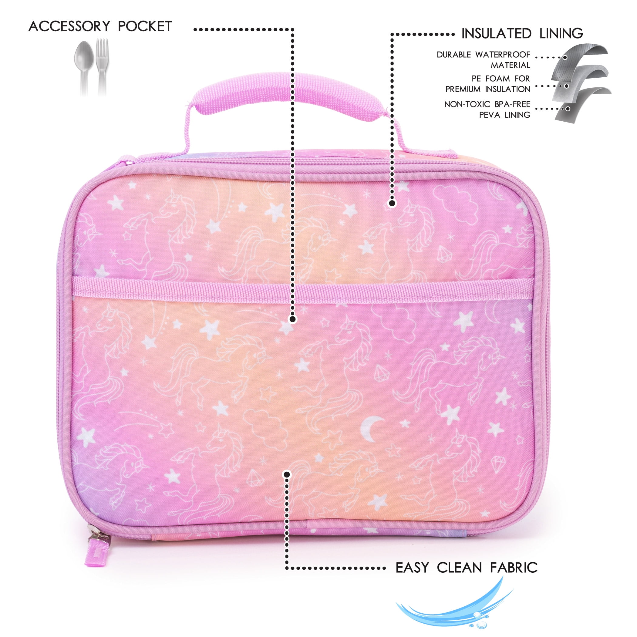 Jetstream Insulated Kids' Lunch Box for School
