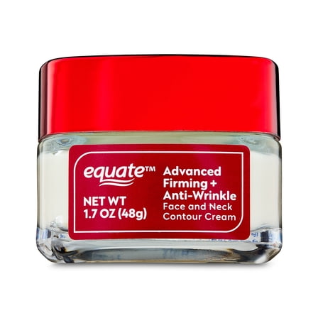 Equate Advanced Anti-Wrinkle and Firming Day Cream Face and Neck Moisturizer, 1.7 oz