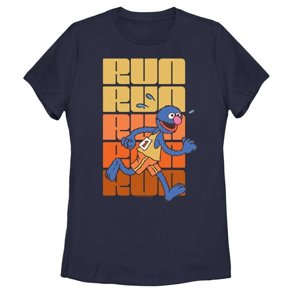 Women's Sesame Street Grover Run Repeat  Graphic T-Shirt