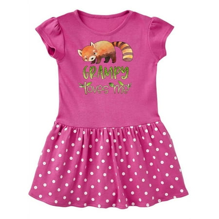 

Inktastic Grampy Loves Me Cute Red Panda Gift Toddler Girl Dress