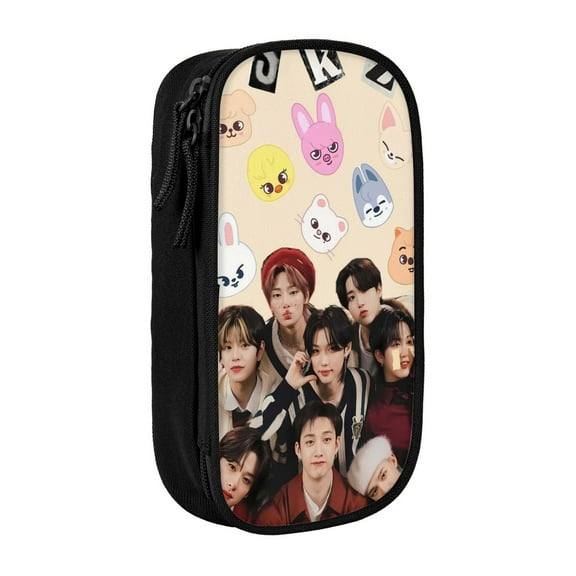 Stray K-Ids Pencil Case, Large Capacity Pen Bag With Zipper Pencil Pouch Organizer For Office College Study