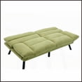 thumbnail image 2 of Modern European Velvet 2-Seater Sleeper Sofa with Metal Legs - Compact Living Room/Bedroom Furniture, 2 of 25