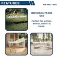 thumbnail image 6 of 6 FT Granite White Folding Table with Easy- Carry Handle – Premium 6 Foot Folding Table Ideal for Camping, Picnic, Party or Home Use, 6 of 10