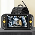 thumbnail image 4 of Riwcyla Écran LCD IPS Numérique 4,3 Pouces, Borescope de Détection Industriel Rechargeable, Résolution 480*720, Prise Photo avec Fil 5 m pour Drain, Égout, Plomberie, Évent, Inspection des Égouts, 4 of 6