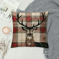 thumbnail image 2 of PHYHOO Christmas Pillow Covers Red Black Buffalo Plaids Pillow Covers Cushion CaseLinen Throw Pillow Cases for Christmas Sofa Couch  (Red Black Plaids) White, 2 of 5