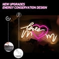 thumbnail image 5 of Y YUNHSOM Love Mom Neon Sign,USB Power Dimmable Led Light Sign for Wall Decor，Room, Office, Mother's Day Gift(15.75*8.66 Inch), 5 of 9