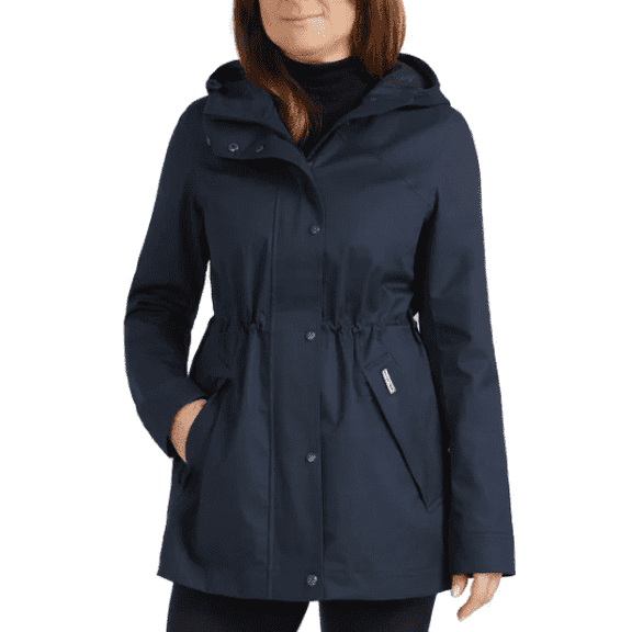 Hunter Women's Water Resistant Cotton Smock Jacket, Blue (Navy), Small