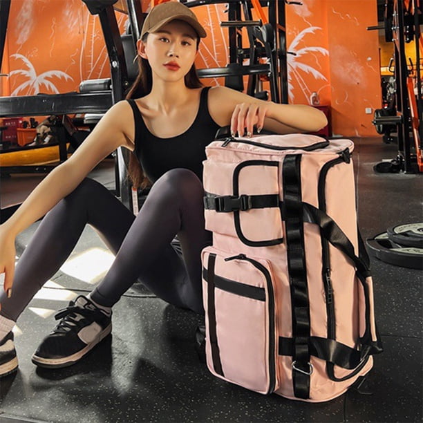 Bolsa de gimnasio con compartimento para zapatos, gran capacidad, para viajes de negocios y fitness cortos.