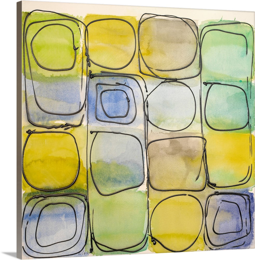 Great BIG Canvas "Circular Square I" Canvas Wall Art