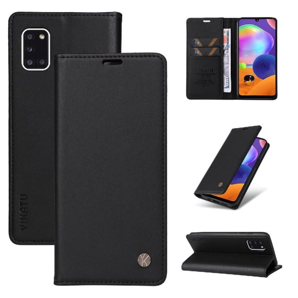 Funda para Samsung Galaxy A31 Estuche de Cuero PU Tipo Cartera con Ranuras para Tarjetas y Cierre Magnético