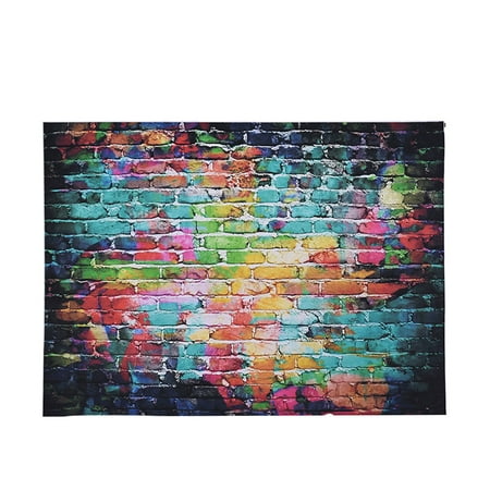 Image of Andoer Andoer 1.5 * 2.1m/5 * 6.9ft Photography Backdrop Background Digital Printed Colorful Doodle Scribble Brick Wall Pattern for Kid Children Baby Studio Photography
