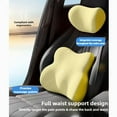 thumbnail image 2 of Memory Foam Car Seat Pillow Set - Ergonomic Neck, Lumbar & Back Support for Driving Comfort, 2 of 9