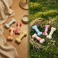 thumbnail image 4 of Long-Lasting Pet Chew Toy for Teething, Tough TPR Rubber Bone and Ball Set for Aggressive Chewers and Puppy Play, Yellow, 4 of 4