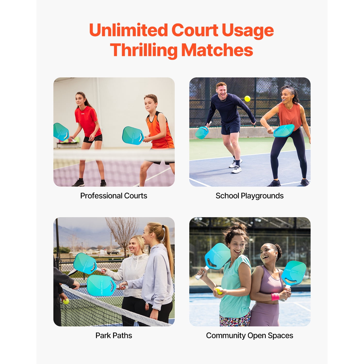 KFFKFF Pickleball Paddleswith Aero Throat 16MM Honeycomb Core Practice Pickleball Trainer Paddle T700 Raw Carbon Fiber Construction