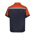 thumbnail image 4 of Sxiwei Men's Work Coat Jacket Reflective Multiple Pockets Workwear Workshop for Machine Workers Orange&Navy Blue 165/M, 4 of 7