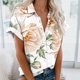thumbnail image 1 of Fiudx Ropa de Mujer Camisa con Botones y Cuello Estampado Informal Regular de Manga Corta para Mujer, 1 of 5
