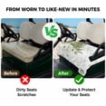 thumbnail image 4 of Golf Cart Seat Covers for 2 Seater,Sage Green Flower Microfiber Cart Seat Towel Blanket,Watercolor Gradient Retro Floral Absorbent Breathable Non Slip Bench Seats Protector for Golf Course 51"x31", 4 of 9