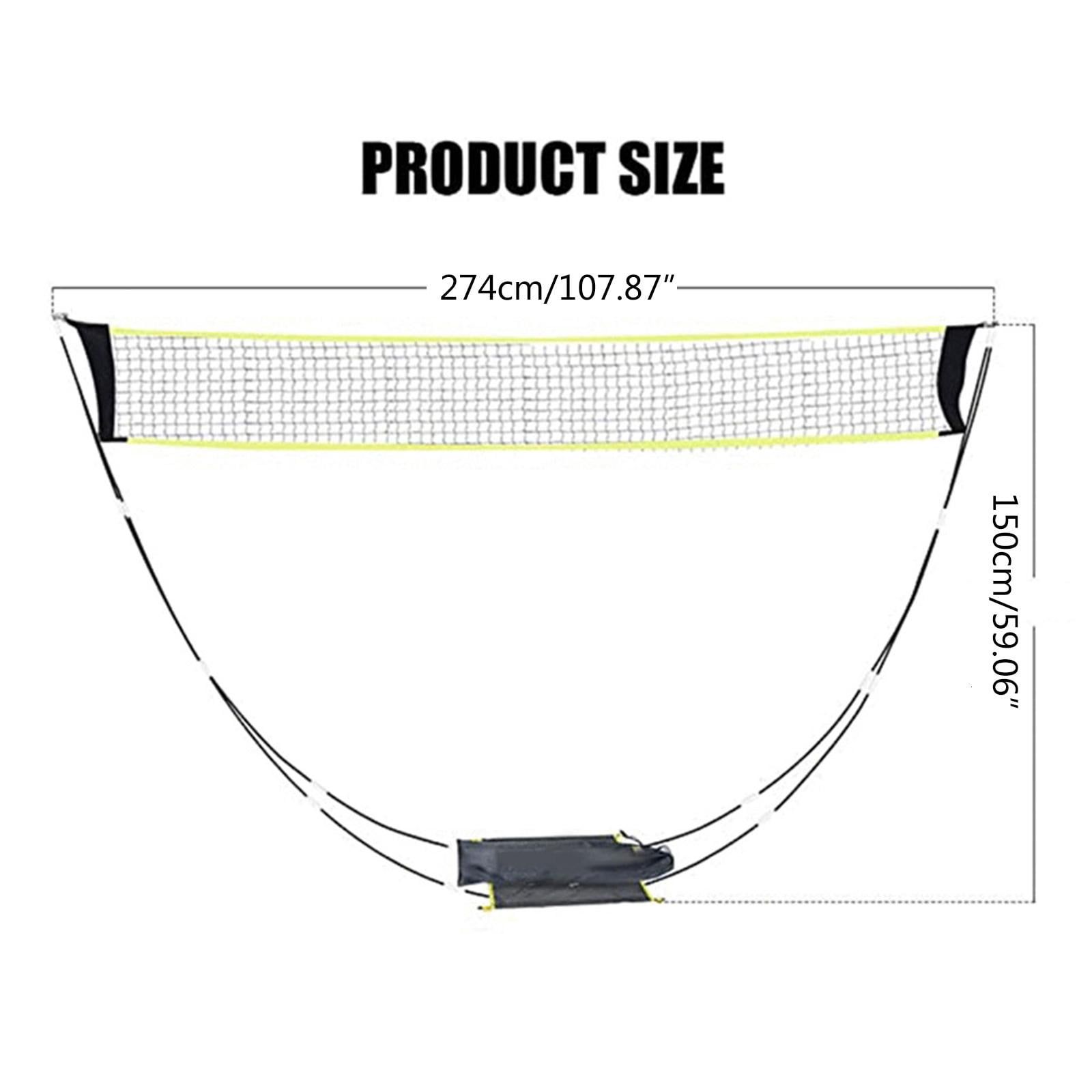 CEORPER Badminton Tennis Net Stand Pole Net for Volleyball Beach Grass Park Outdoors