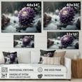 thumbnail image 4 of Designart A Blooming Purple Dahlia Flower In Winter I Canvas Wall Art, 4 of 5