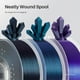 thumbnail image 3 of Filamento para impresora 3D ELEGOO PLA de 1,75 mm Galaxy Peacock Blue, 1 kg, 3 of 7