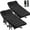 Black w/ 2 Sided Mat (2 Pack), variant on ABORON Camping Cot, Folding Cot Bed for Adults, Lightweight Portable Heavy Duty Sleeping Cots with 2 Sided Mattress and Carry Bag