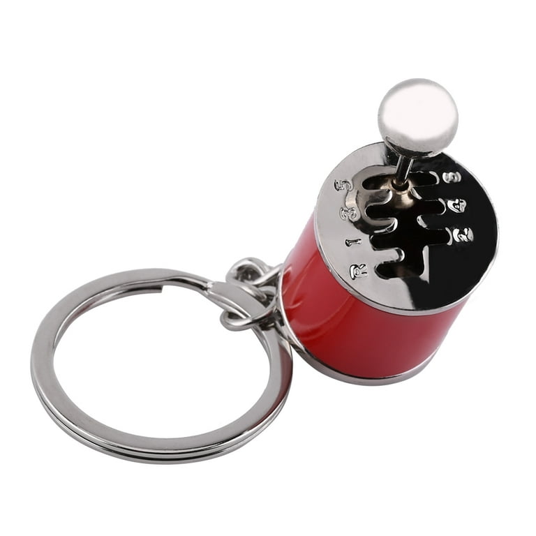 6 Speed Gear Shift Keychain, Key Chain Ring Fob Keyring