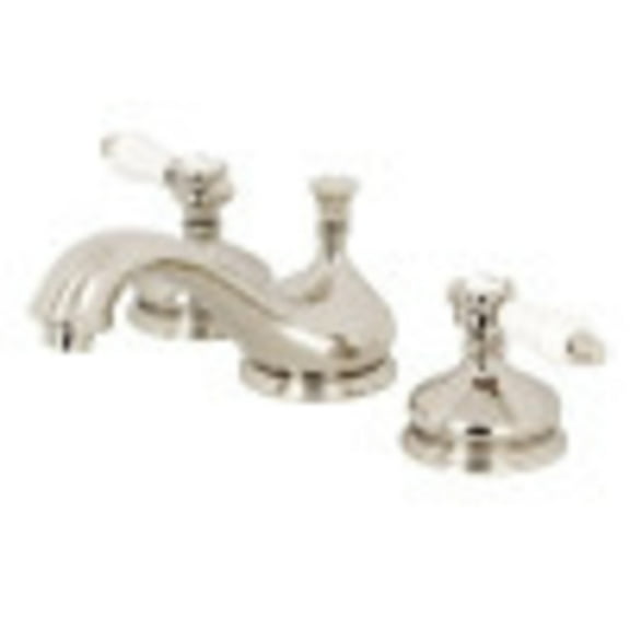 Kingston Brass KS1166BPL 8 in. Widespread Bathroom Faucet, Polished Nickel
