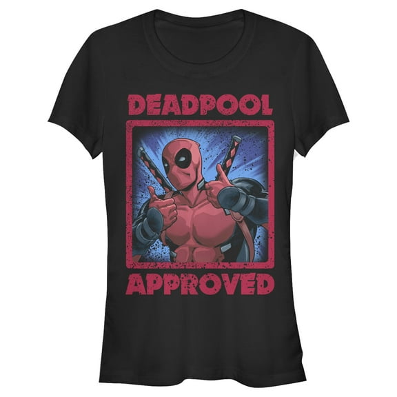 Junior's Marvel Deadpool Approved Graphic T-Shirt