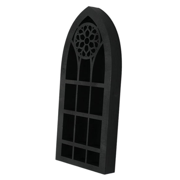 Wall Display Shelf Window Design Black Floating Shelves Wall Mounted Display Shelf Figurine Display Shelf For Office Bathroom Bedroom