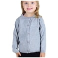 thumbnail image 5 of Cethrio Cardigan Sweaters for Girls, Buttons Long Sleeve Knitted Kids Coats Gray Size 3-4 T, 5 of 6