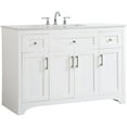 thumbnail image 4 of Elegant Decor Moore 48" Single Quartz Top Bathroom Vanity in White, 4 of 15