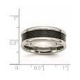 thumbnail image 6 of Chisel Stainless Steel Polished with Black Carbon Fiber Inlay 8mm Band, 6 of 7