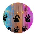 thumbnail image 4 of BCIIG Dog Paw Print Round Table Cover Stain Resistant Washable Indoor Outdoor Tablecloth Kitchen Dining Wedding Parties Table Cloth 100% Polyester Fiber 54-58, 4 of 8
