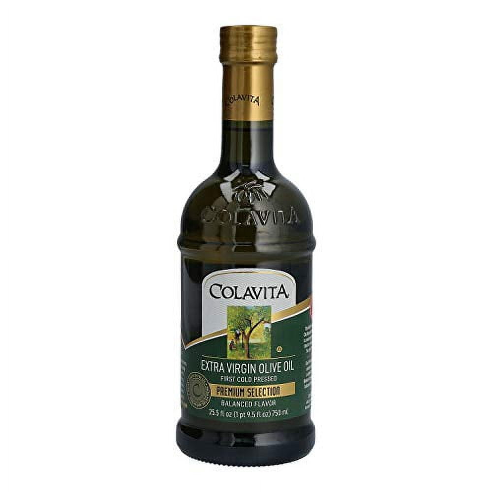 Colavita Extra Virgin Olive Oil, First Cold Pressed, 25.5 Fl Oz (Pack of 1), Glass Bottle