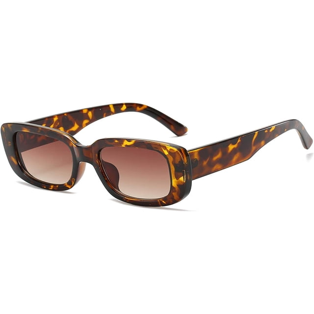 Gafas de sol rectangulares para mujer, gafas de sol de moda retro UV